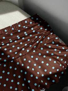 Comfortcana Summer Polka Dot Ruched A-Line Mini Skirt - Multicolor - View 5