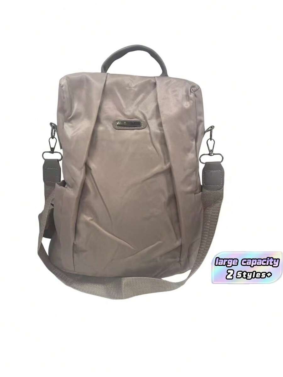 Women'S Korean Style Oxford Fabric Backpack, Anti-Theft Convertible Casual Travel Backpack, Multifunctional Crossbody Shoulder Bag, Thanksgiving Holiday Gift - Multicolor - View 1