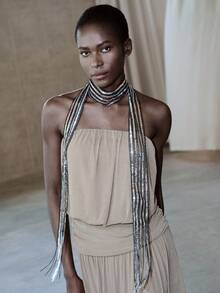 Noxbound Thin Scarf - Black - View 3
