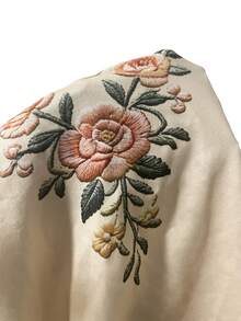 SHEIN Tank Top Kasual Musim Panas dengan Motif Bunga - Aprikot - View 3