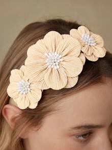 MOTF PREMIUM APRICOT FLOWER HEADBAND - Apricot - View 5
