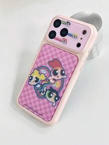 THE POWERPUFF GIRLS X SHEIN Stylish Printed Protective Case Design, Fashionable Phone Case Compatible With Iphone - Multicolor - View 10