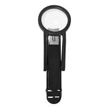 Extra Large 2.5X Magnifying Nail Clippers Set – Carbon Steel Blades For Precise Cutting, Arthritis-Friendly Grip, Rust-Proof ABS Handle – Includes Toenail Clippers, Scissors, Nail File & Acrylic Cutter – Ideal For Elderly, Low Vision & Small Pets - Black - View 7