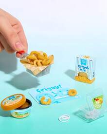 MGA Entertainment 1pc Random MGA's Miniverse Make It Mini Cafe Random Capsule, DIY Mini Dessert Bowl Scene Assembly Set With Tiny Sauce Bottle, Coconut Bowl & Leaf Plate Parts, Collectible Desk Shelf Display Decor - Multicolor - View 8