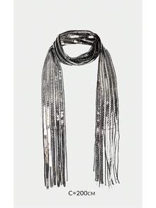 Noxbound Thin Scarf - Black - View 9