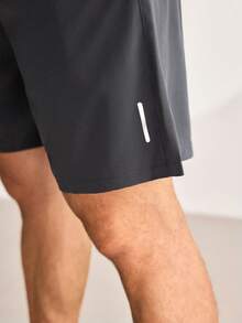 Driftmere 4pcs/Pack Boyfriend Style Men's Reflective Strip Internal Drawstring Knee-Length Shorts, Workout, Outdoor Sports, Assorted Colors - Gold - View 6