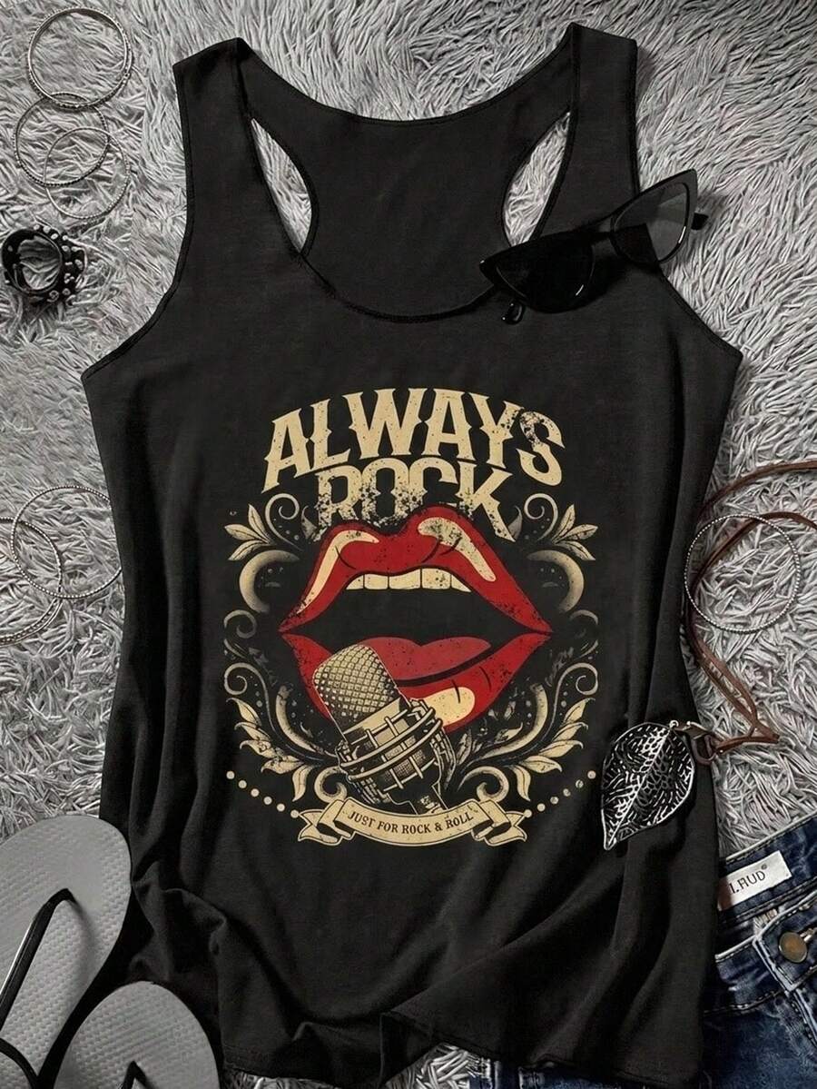 Attitoon Women Tank Tops & Camis - Hitam - View 1