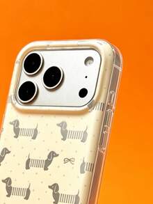 ShellaStory Cute Screens Full Dachshund Polka Dots Phone Case Compatible With IPhone 17 Pro Max 17 Pro 17 Pro 16 14 13 15 Pro Max 14 15 13 16 17 Creative Animal Pattern Protective Cover - Dachshund - View 3
