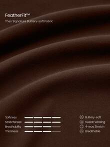 GLOWMODE FeatherFit™ 塑形提拉運動內衣與24吋提臀側口袋瑜伽緊身褲套裝，瑜伽皮拉提斯工作室運動服 - 肉桂靈感 - 查看 8