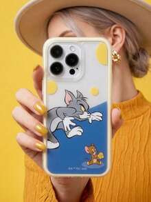 TOM & JERRY X SHEIN A Stylish, High-End Printed Pattern Protective Phone Case Design, Perfect For IPhone – A Cute, Fashionable, And Sophisticated Phone Case. - Multicolor - View 2