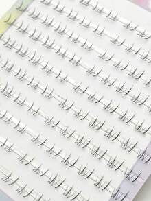 120pcs, Ten Rows, Large Capacity, Mom's Feeling, B, Curled Eyelashes, Small Flame Eyelashes, Single Cluster Natural False Eyelashes, Transparent Grafting, Segmented - B-1 - View 9