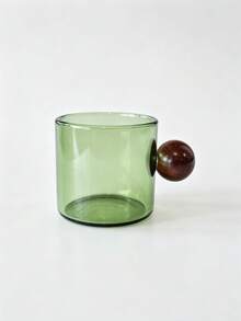 Joivida 1个/4个/120毫升浓缩咖啡杯，实木圆珠手柄玻璃杯，高硼硅玻璃材质，色彩缤纷的创意咖啡杯，小茶杯，耐热，办公茶杯，红茶杯，下午茶杯，家用厨房杯，母亲节礼物，六一节礼物 - 彩色 - 查看 13