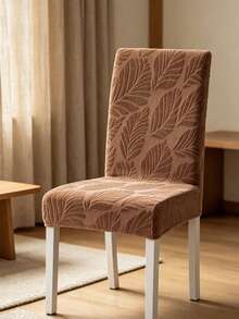 4/6Pcs Fleece Jacquard Chair Cover – Stretch Elastic Slipcover For Kitchen Dining Room Chair, Easy Clean Durable Home Decor - multicolor - View 2