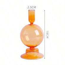 1PC Vintage Glass Candle Holders Room Home Decor Living Romantic Candlestick Holder Wedding Birthday Dinner Decoration - Multicolor - View 14