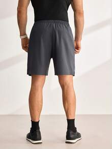 Driftmere 4pcs/Pack Boyfriend Style Men's Reflective Strip Internal Drawstring Knee-Length Shorts, Workout, Outdoor Sports, Assorted Colors - Gold - View 3