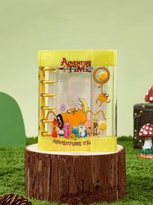 ADVENTURE TIME X POKOJA LAND 時尚可愛卡通圖案透明裝訂筆記本 - A - 查看 2