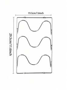 Haus Hana Stainless Steel Multi-Layer Wall-Mounted Storage Pot Cover Rack Kitchen Multifunctional Chopping Board Kitchen Storage Rack - Silver - View 8