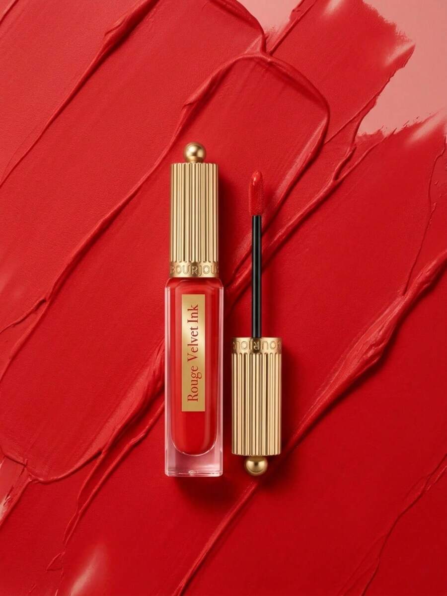 Bourjois أحمر شفاه سائل مطفي مخملي 08 كوكيليك'هوت 3.5 مل - 08 Coquelic'hot - مشاهدة 1