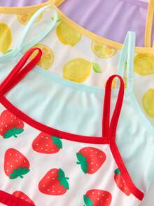 Random 4-Piece , A Combination Of Colorful Unicorns And Fruits For Girls And Children - Multicolor - View 5