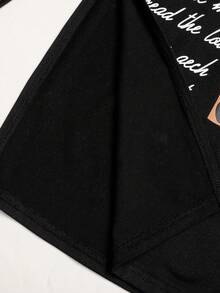 SHEIN 少女秋季長版T恤豹紋長褲甜美休閒日常穿搭 - 彩色 - 查看 4