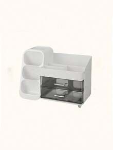 Advanced Minimalist Multi-Functional Trapezoidal Storage Rack For Student Dormitories, Stackable For Desktop Stationery Storage. - Multicolor - View 11