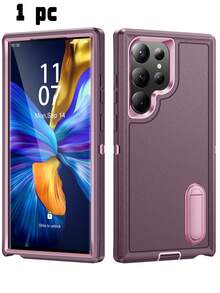 三合一防護 Galaxy S23 Ultra Galaxy S25 Ultra 標準版手機殼 - 淺灰紫 - 查看 2