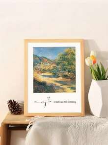 1PC Wooden Photo Frame – Wall Mount Or Tabletop Display, Perfect For Photo Collage, Memorial Gift, Birthday, Graduation Present, Home Office Decor, Versatile Picture Holder - Natural Wood Color - View 6