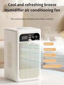 Mini Evaporative Cooler: Your Summer Cooling Pal. Large Tank Delivers 10-Hour Mist Cooling. 360° Cooling, Quiet Work With Smart Display. Type-C & Plug-In Powered, Portable & Compact For Indoor & Outdoor Use, Instant Cool Anytime. - L11 Evaporative Air Cooler - View 3
