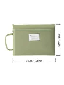 B4 Size Waterproof File Bag, Office Document Organizer, Multi-Functional Storage Tote With Zipper, Oxford Cloth Portfolio For Large Papers, A4 Document Holder For School, Student Must-Have For Books And Test Papers - Multicolor - View 9