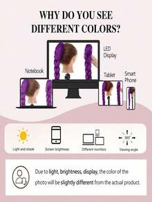 1PC Purple Woven Accessory, Suitable For Cosplay, Christmas Costumes, Role-Playing, Holiday Parties, New Year Celebrations, Anime, And Halloween Outfits. - multicolor - View 6