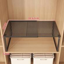 Extensible Vertical Wardrobe Storage Rack - Adjustable Height Space Saver For Clothes & Shoes. Sturdy & Easy To Install Closet Organizer. Simple Design Home Organization System For Household Storage. - Multicolor - View 12