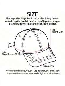 Topi kasual pelindung UV, potongan rendah, sempurna untuk musim panas, topi golf pria dan wanita. Tersedia dalam berbagai ukuran, topi katun ini menawarkan perlindungan UV dan efek melangsingkan. - Hitam - View 8