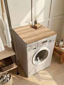 1PC Diatomite Absorbent Non Slip Dustproof Sunproof Waterproof Heat Insulation Wood Grain Washing Machine Top Cover Mat Fridge Microwave Oven Universal Worktop Protector Home Kitchen Must Have - Multicolor - View 6