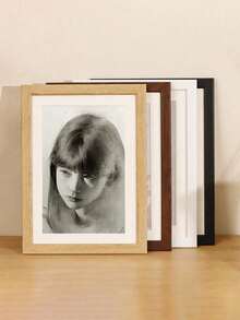 1PC Wooden Photo Frame – Wall Mount Or Tabletop Display, Perfect For Photo Collage, Memorial Gift, Birthday, Graduation Present, Home Office Decor, Versatile Picture Holder - Natural Wood Color - View 5