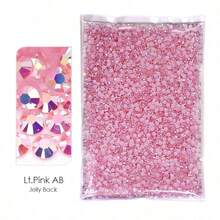 YONGNING 10000pcs Mixed Size 5mm AB Effect Resin Flatback Rhinestones Kit, Multicolor Faceted Crystals For Nail Art, Garment DIY Decoration, Phone Case, Shoes, Card Making, Home Craft Supplies - 5mm 10000pcs - View 6