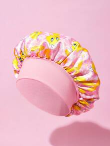 Upgraded Version Of Double-Layer Fabric, Hair Care Cap, Wide-Brimmed Elastic Satin Sleep Cap, Soft And Comfortable, Suitable For Daily Home Sleep Wear - Pink - View 6