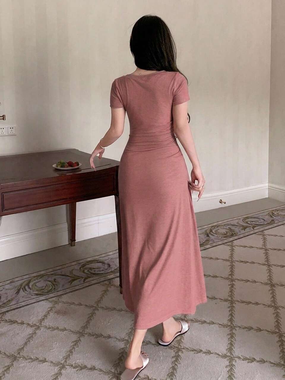 Women's Summer Elegant Solid Color Loungewear Dress