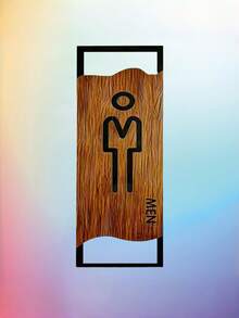 1 PC Male Female Restroom Sign Set Waterproof Rustproof Scratch Resistant Fade Proof Easy Clean Double Sided Adhesive Hanging For Home Office Restaurant Hotel School Commercial - multicolor - View 5