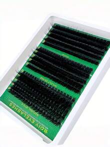 Fluffy 300Clusters Fake Eyelashes 60D/80D/100D Mix Length 10-16mm, 0.07mm Curly Volume Lashes Dramatic Daily Cosplay Makeup - D - View 4