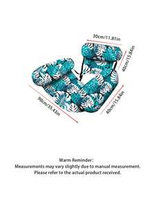 1pc Inflatable Floating Chair, Tropical Rainforest, Leaf, , With Armrests And Backrest, Suitable For Swimming Pool, Beach, Water, Resting Seat, Water Inflatable Float, Inflatable Floatation Device, Air Pump Sold Separately - Floating Chairs - View 2