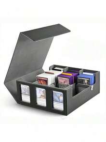 A Storage Box That Can Hold Over 1800 Commander Cards, With Card Collection And Display, A Display Window, And Various Sports And Game Cards. - View 9
