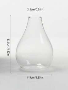 極簡玻璃花瓶 透明水培花器 桌面裝飾工藝擺件 適用電視櫃 - 多色 - 查看 13