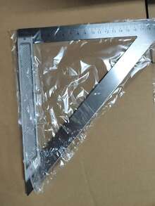 1件装银色铝合金三角尺布局工具专业工程制图测量仪器，适用于建筑师、工程师、艺术家、设计师、DIY工艺项目、木工、缝纫、拼布、剪贴簿、家居装修、学校办公用品 - 彩色 - 查看 5