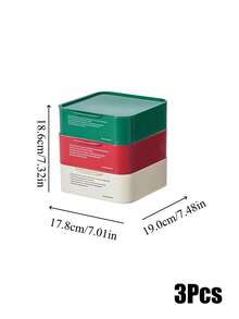 Zazumi 1Pc/3Pcs Desktop Drawer Organizer Box, Thickened Plastic With Minimalist Letter Print, Detachable Multi-Layer Stacking Structure For Sundry Sorting, Storage Solution For Student Dorm Home Study And Office Desktop Arrangement - multicolor - View 19