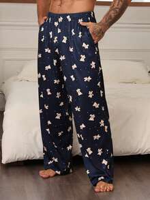 DAZY Pantalones de estar en casa para hombre a cuadros multicolor primavera/verano - Multicolor - Ver 5