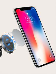 Car Mount Magnetic Attraction Magnetic Sheet Circular Patch 5-Piece Set - Silver - View 4