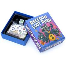 Raccoon Loot Rush 趣味浣熊尋寶收集卡牌遊戲，多人親子互動策略桌遊，便攜式節日生日禮物，適合家人朋友 - 彩色 - 查看 5