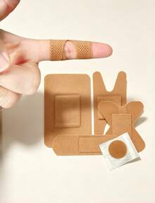 1Set First Aid Bandages Assorted Sizes – Waterproof Wound Plasters With Fingertip Strips For Home Care, Travel, Outdoor Emergency Kit - View 10