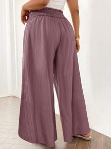 SHEIN Frenchy Plus Size Pants - Dusty Purple - View 2