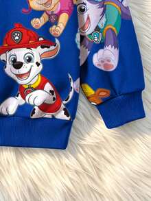 SHEIN | PAW Patrol 小男孩全印花運動衫 - 藍色 - 查看 3